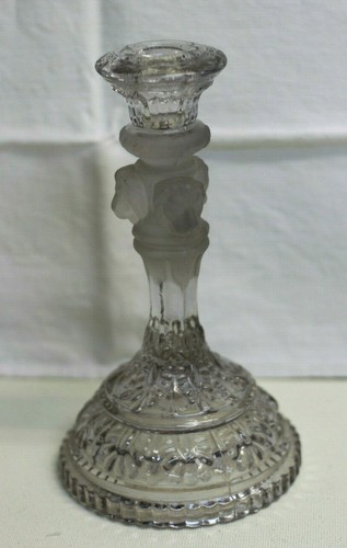 Bougeoir verre moulé - bougeoir,