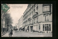 Old postcard Charenton-le-Pont, Avenue Félicie Cholet 1909 