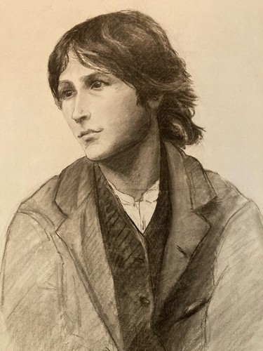 Dessin crayon portrait - crayon,