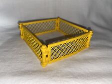 Playmobil lot of 4 small yellow barriers farm enclosure zoo animals