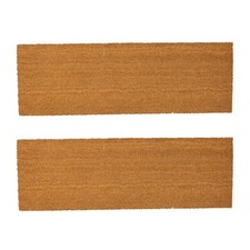 2x Coir Double Porte Tapis