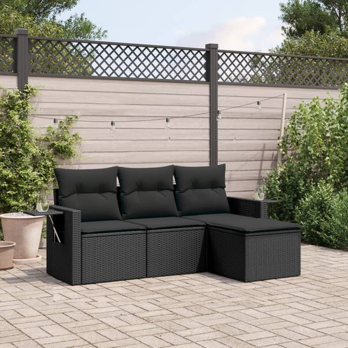 Salon jardin avec coussins - jardin,