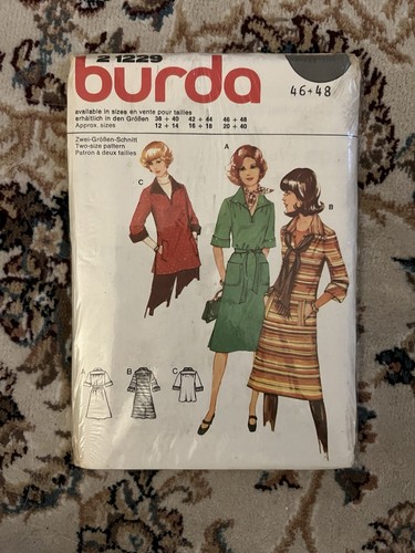 Patron burda 1229 - 2, vintage