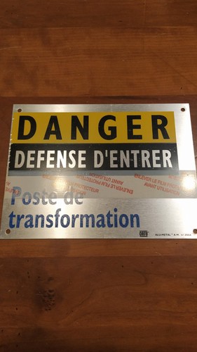 Plaque tole atelier catu - atelier,