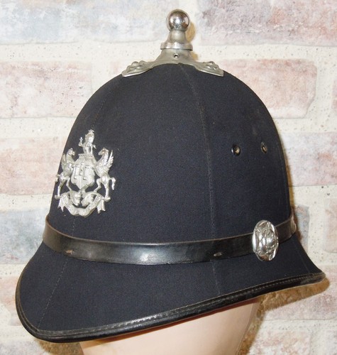 Ancien casque bobby anglais - casque,