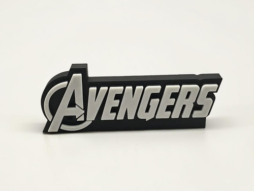 Plaque logo avengers - plaque, 3d