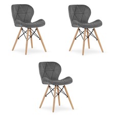 Fauteuil LAGO en velours gris