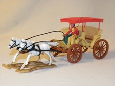 TIMPO TOYS COWBOY FAR WILD WEST DILIGENCE CALECHE DE VOYAGE GREAT BUGGY COACHMAN