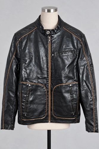 Veste celio marron effet cuir - veste,