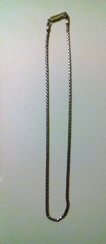 Chaîne métal argenté maille