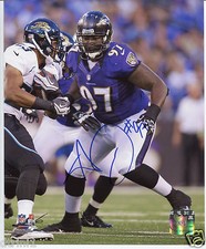 Baltimore Ravens SB Champions Arthur Jones 8 x 10 Autograph Photo W/ COA Auto 