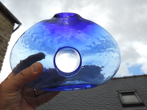 Vase verre murano bleu - 🟢,