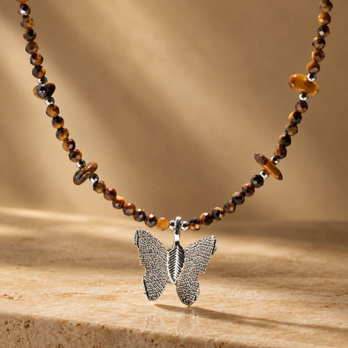 Collier œil tigre - collier, d’œil