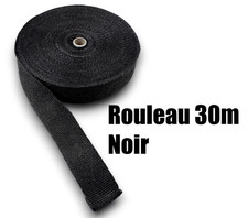 Bande Ruban Isolant Thermique Collecteur Echappement ! NOIR ! Rouleau 30 mètres