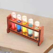 1/12 Dollhouse Test Tube Wood Furniture Model For 12TH Doll House Part