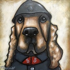 Tableau Chien soldat 14-18