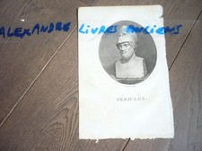 PERICLES GRAVURE ORIGINALE VERS 1830