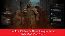Diablo 4 Diablo IV Season 10 Druid Unique Items Ancestral 1GA 2GA 3GA 4GA