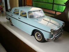 JOUSTRA PEUGEOT 404 TINPLATE TOY TIN CAR FRICTION DRIVE WORKING LENGTH 30 CMS