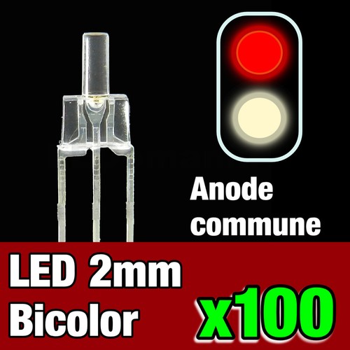741 100 100pcs led - led, bi-color