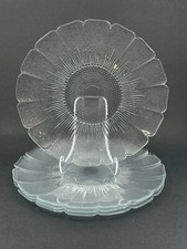 4 Luminarc Cristal d'Arques Durand FLORAL Bouquet Pattern Dinner Plates 10" VTG