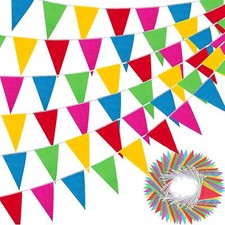 Outdoor Pennant Garland - Weatherproof - 100m - D...