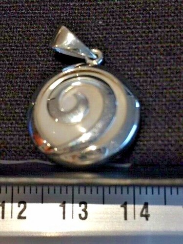 Pendentif nacre blanc - pendentif,