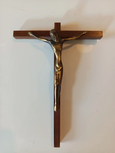 Croix murale ancienne - , bois