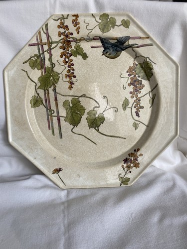 Plat ancien octogonal - plat, minton