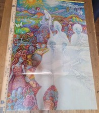 VTG RARE CAMPUS BOOK CLUB Psychedelic Band Beatles-Tripy, Headshop Poster 22"x34