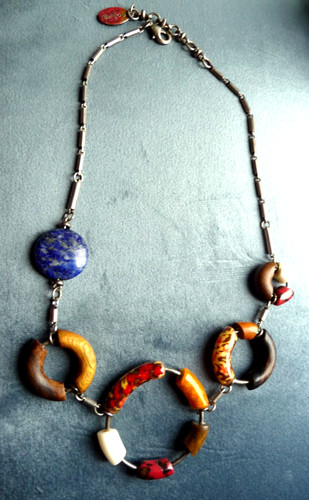 Collier pierres naturelles - pierres,