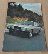 1977 Peugeot 604 Brochure Prospekt Prospectus German Edition