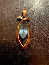 Rare Antique French Gold Plated Pendant