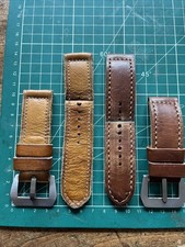 2 Bracelets (Strap) Adaptables Pour Montre PANERAI , 25mm Entre cornes