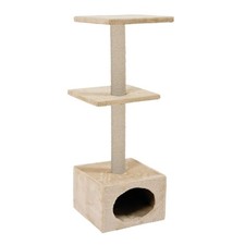 Arbre à chat  Duo 30 x 30 cm x hauteur 83 cm  beige pour chats et chatons.