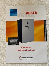 FICHET BAUCHE : VESTA 120 ARMOIRE COFFRE BLINDE ANTI-FEU ANTI-VOL SERRURE COMBI