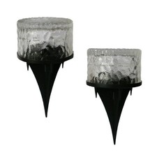 Éclairage Sollaire en Verre Imperméable pour Pelouse Jardin Passerelle Terrass