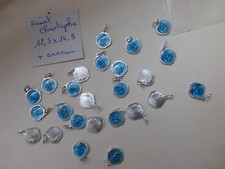 top prix lot de 25 médaille métal alu + émail bleu SAINT CHRISTOPHE 8 €