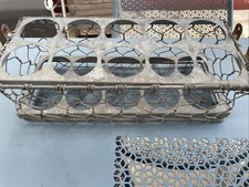 Ancien porte verre en métal