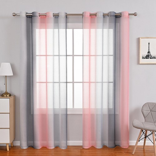 Rideau voile transparent en - rideau,
