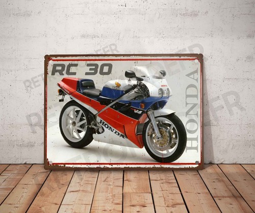 Plaque métal vintage honda - vintage,