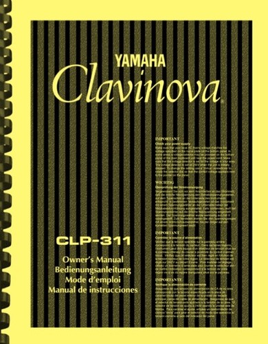 Yamaha clavinova clp - clavinova, clp-311