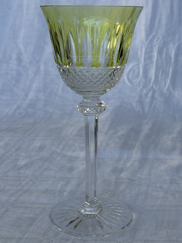 Verre pied cristal de saint - a,
