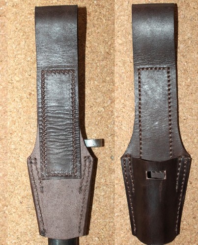 Porte cuir brun baionnette