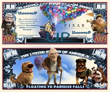 LA-HAUT ! BILLET MILLION DOLLAR US ! UP Collection WALT DISNEY Pixar Kevin Doug
