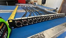 Custom 16 Channel 1RU Rack Mount XLR Input Patch Bay - with 16 XLR output Tails