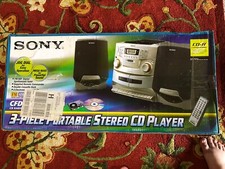 New Sony CFD-ZW755 CD/Radio/Dual Cassette Boombox Stereo System RARE Open Box