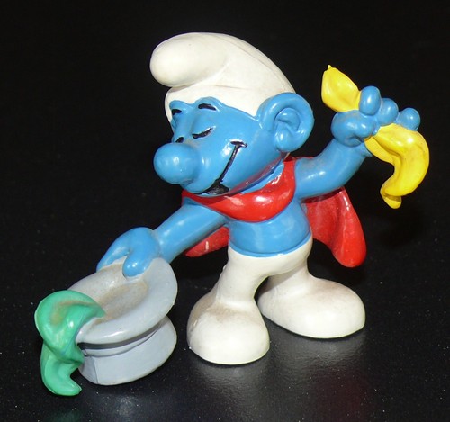 Figurine schtroumpf magicien - figurine,