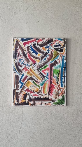Peinture abstraite ancre - peinture, l'ancre
