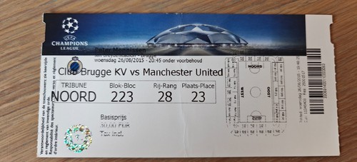 Billet 2015 club brugge vs - billet,
